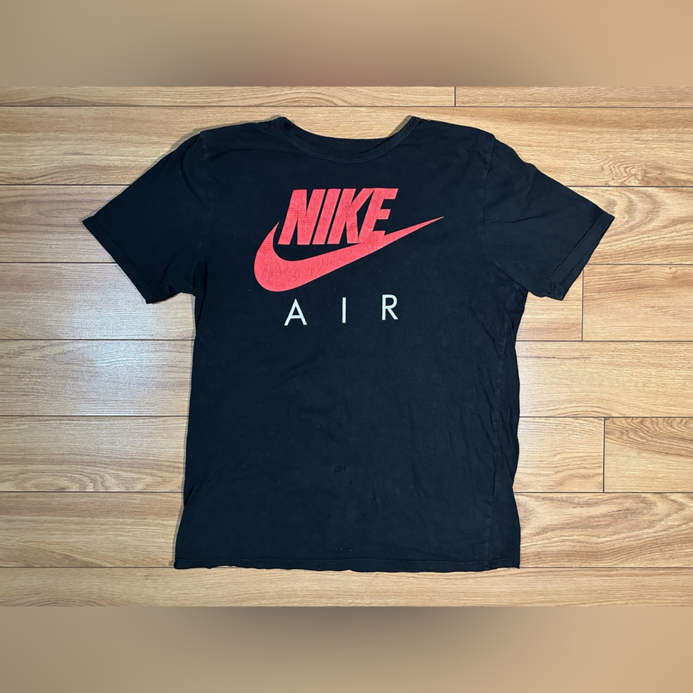 NIKE - NIKE AIR - T-SHIRT - SIZE M - BLACK, RED & WHITE